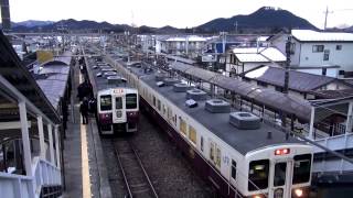 preview picture of video '日光線[下野大沢駅]朝のラッシュ107系6連同士の交換'