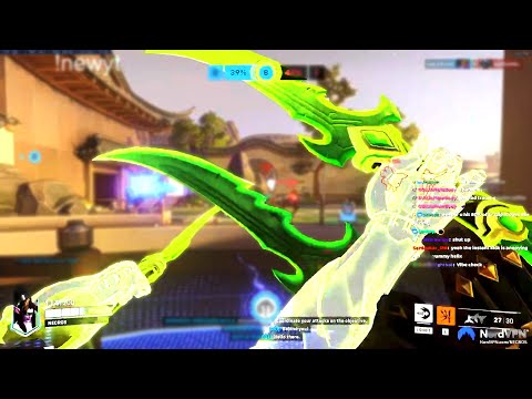 Necros #1 Genji in The World - Overwatch 2 Beta Gameplay