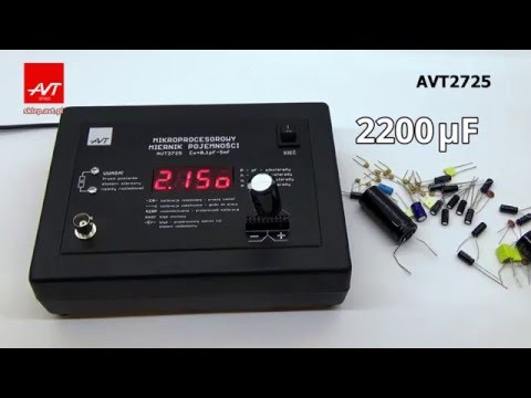 AVT2725 - Mikroprocesorowy miernik pojemności