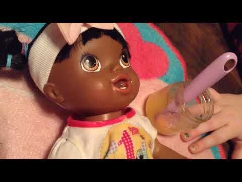 Baby Alive Brushy Brushy Baby Doll Willow eats Baby Born Food and Drinks Baby Alive Juice Video