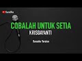 Karaoke Krisdayanti - Cobalah Untuk Setia
