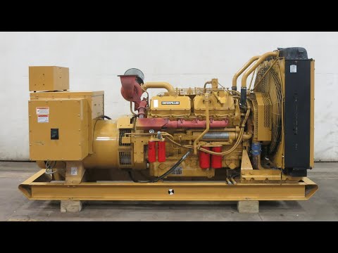 Caterpillar 3412 500 kW diesel generator, CAT 3412 eng, 256 Hrs, Yr 1996 - CSDG # 4917