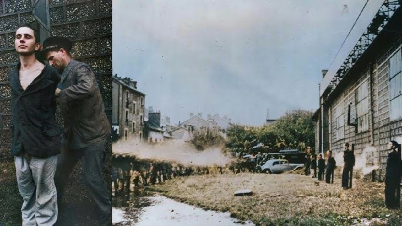 Public Execution Of Traitors Shot By The French Resistance