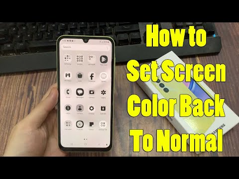 Samsung Galaxy A15: How to Set Screen Color Back To Normal
