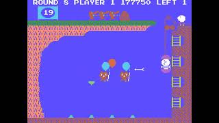 Pooyan (MSX port) 8-round session for 1 Player 🐷🐊🎈
