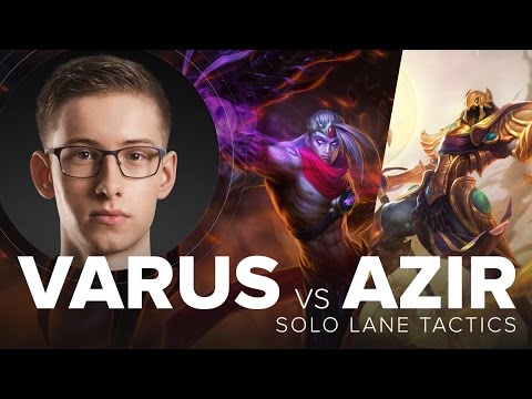 Varus MID vs Azir solo lane guide by TSM Bjergsen S5  | League of Legends