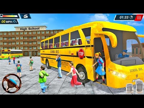 Offroad High School Bus Simulator Game - Android Gameplay
