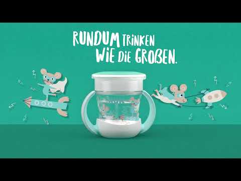 NUK Mini Magic Cup 160ml mit Trinkrand und Deckel