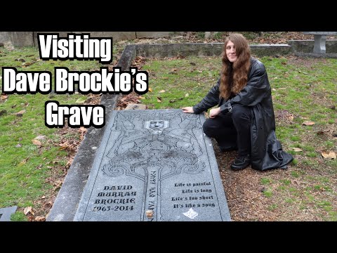 Visiting Dave Brockie's Grave