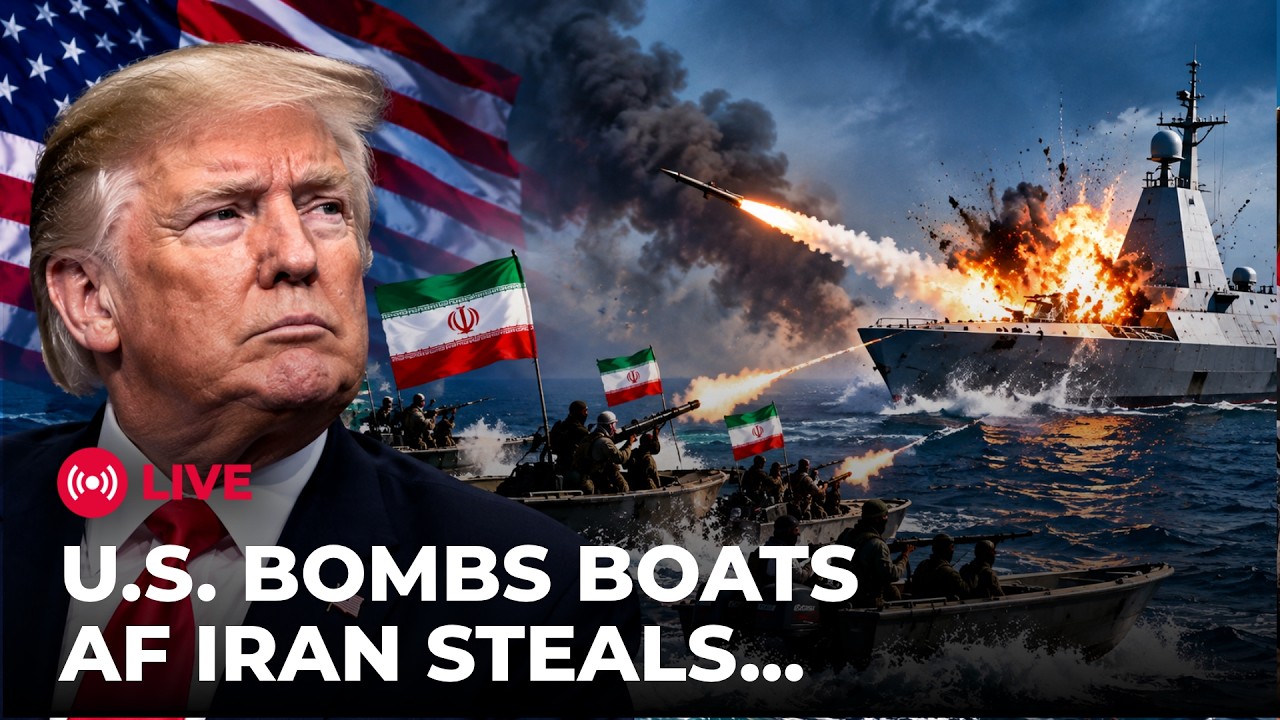 LIVE: Iranian Boats Target US Drone Ship; Trump’s Forces Fire Back | US IRAN WAR