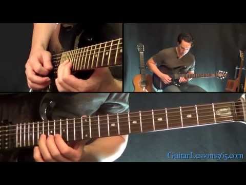 18 and Life Guitar Solo Lesson - Skid Row - Famous Solos