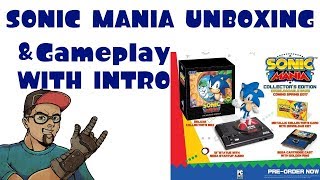 SONIC MANIA COLLECTOR'S EDITION UNBOXING & GAMEPLAY WITH INTRO