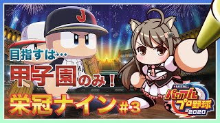 【パワプロ2020 #3】目指すは甲子園のみ！栄冠ナイン⚾✨【#楠栞桜】