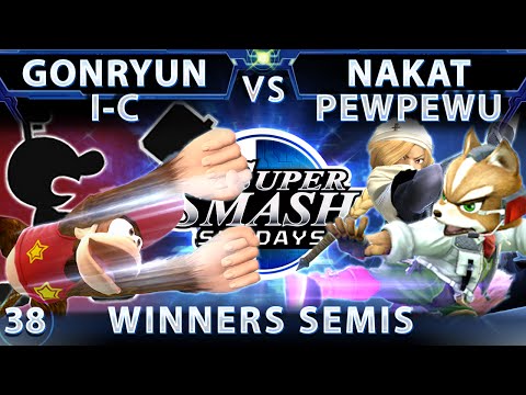 SSS 38 - Gonryun & I-C (Red) Vs. Nakat & PewPewU (Blue) SSB4 Winners Semis - Sm4sh Wii U - Smash 4