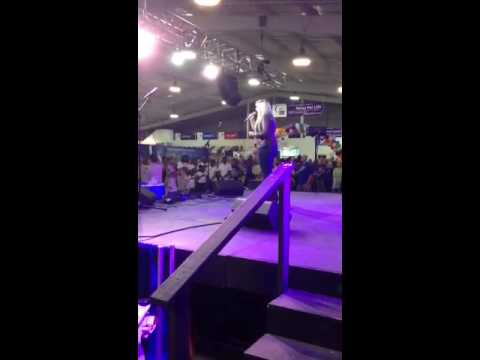 The National Anthem performed by 14 yr old Abbie Bayless for the American Cancer society