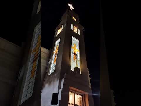 inauguração da iluminação da torre do Santuário de Santa Terezinha (Bandeirantes Paraná 12/04/2024)