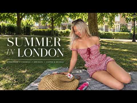ロンドンの夏 🇬🇧 | ウィンブルドン、スパ、ルーフトップ (Summer in London 🇬🇧 | Wimbledon, Spa Days & Rooftops)