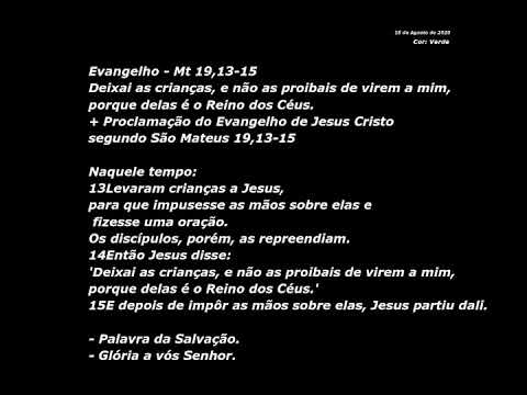 Evangelho do dia 15 08 2020