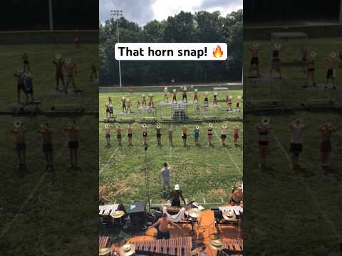 The snap heard around the world. (via Matt Hartwell/FB) #scv #drumcorps #marchingband #brass