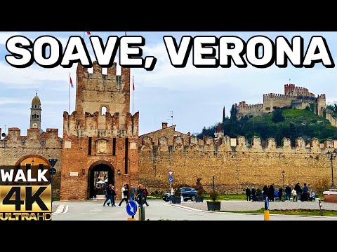 [4K]🇮🇹 SOAVE, VERONA ITALY - THE MOST BEAUTIFUL VILLAGE OF ITALY | WALKING TOUR