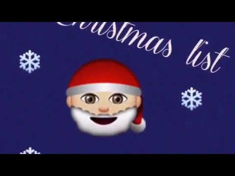 FIRST CHRISTMAS VIDEO!!! MY LIST AND OTHERS ! Christmas hashtags