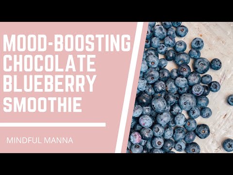 Healthy Nutrient-Dense Blueberry Chocolate Smoothie