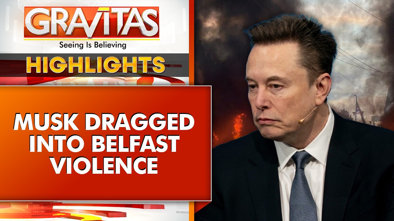 Elon Musk Uses Tech Power to Incite Race Violence in Britain | GRAVITAS Highlights