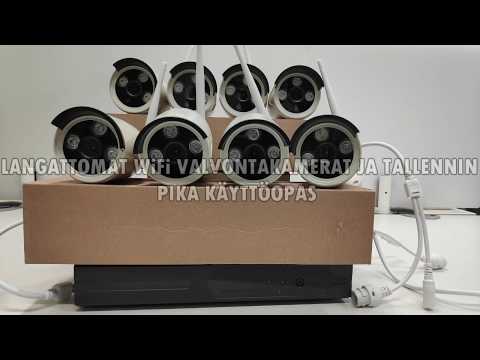 LANGATTOMAT WiFi 8X VALVONTAKAMERAT JA TALLENNIN (PIKA KÄYTTÖOPAS )