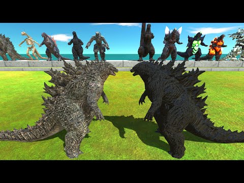 Godzilla VS Dark itself | Godzilla 2021 Battle - Animal Revolt Battle Simulator