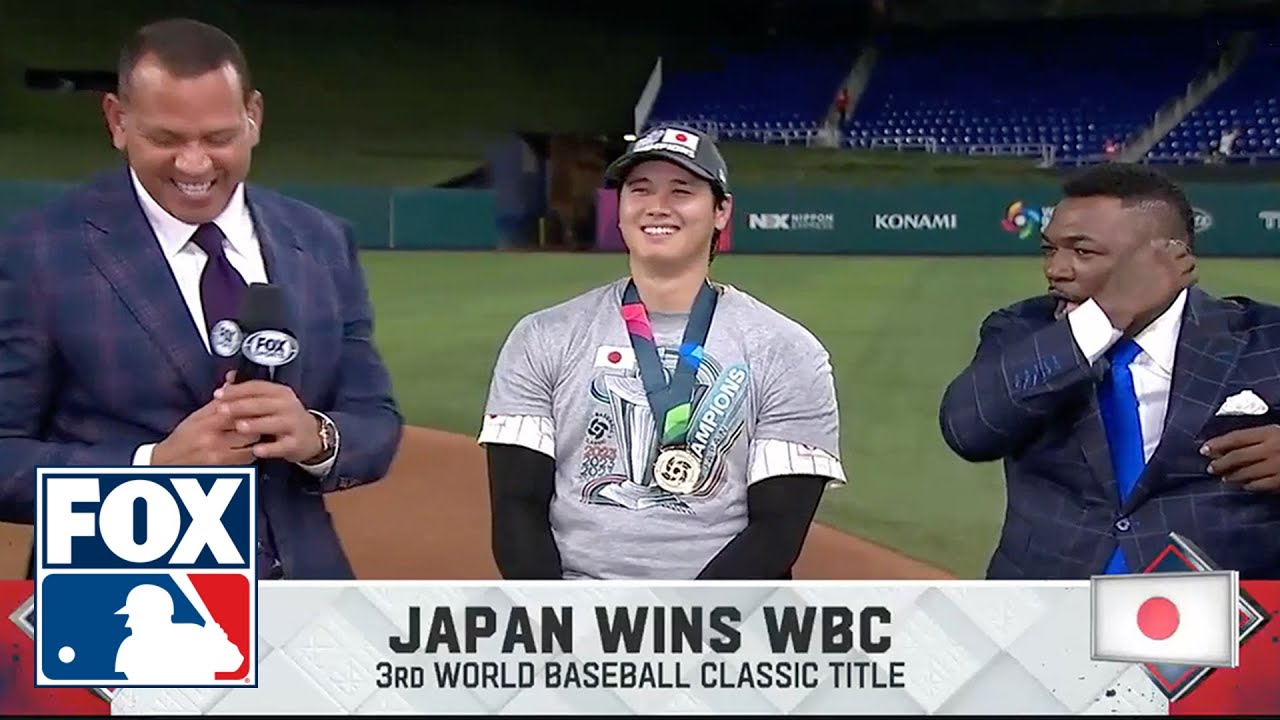 Shohei Ohtani talks matchup against Mike Trout and Japan's WBC championship victory thumnail