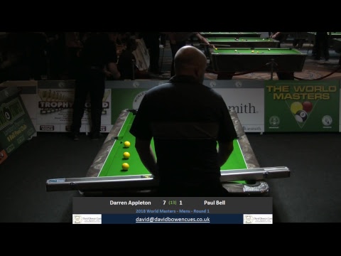 2018 World Masters -  Mens  - Darren Appleton v Paul Bell