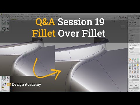 Autodesk Alias Tutorials I Q&A 19 - Fillet over Fillet