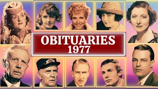 Deaths in 1977s Part 03 OBITUARIES TV
