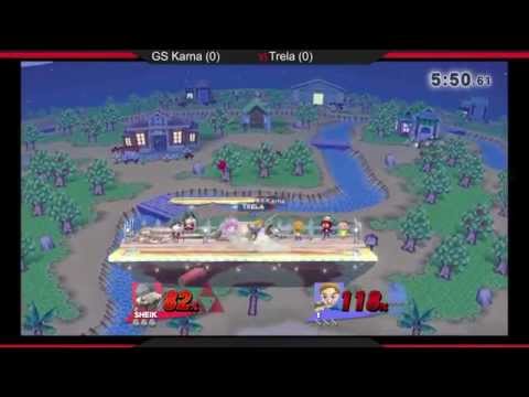 KSL 12 | Winner's SemiFinals | GS Karna (Sheik) vs Trela (Mii SwordFighter)