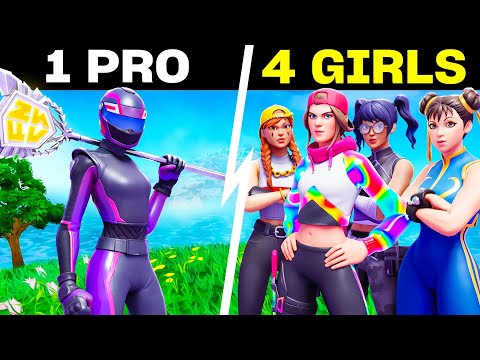 4 Girls VS 1 Pro