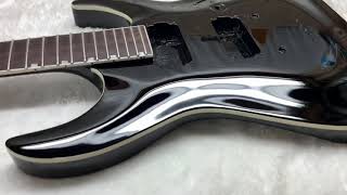 Video thumbnail for ESP LTD MH350-NT Refinish - Black by Sims Custom Shop by SimsCustomGuitars