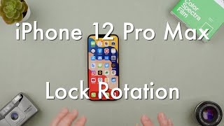 How to Lock Rotation on the iPhone 12 Pro Max || Apple iPhone 12 Pro Max