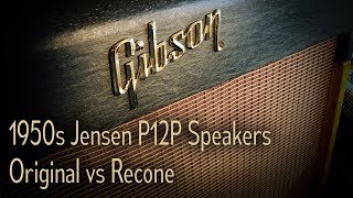 Video thumbnail for 1950s Jensen P12P Speakers - Original vs Recone by ProfessorDan