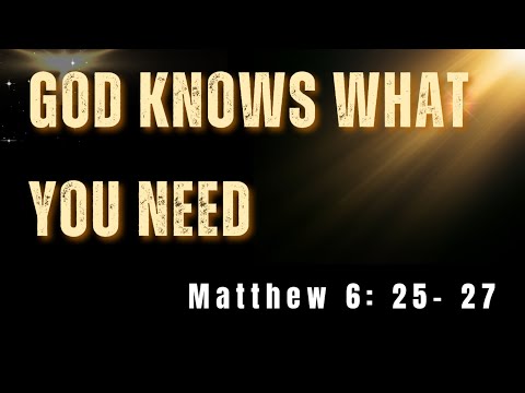 'Let Go of Worry: Trusting God’s Provision | Matthew 6: 25- 27 Reflection & Prayer'