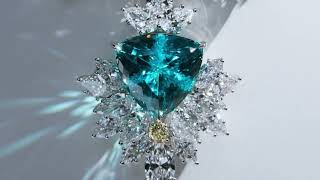 Harry Winston The Language of Brilliance Paraiba and Diamond Necklace