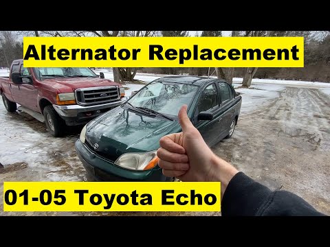 Alternator Replacement Toyota Echo 1.5L 00 01 02 03 04 05 2001 2002 2003 2004 2005