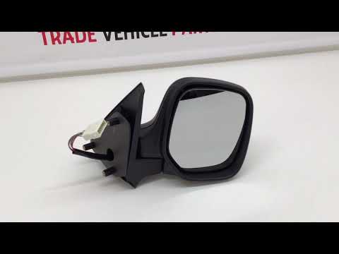 Fits Citroen Berlingo 1998-2008 Door Wing Mirror Electric Heated Black Right Side video