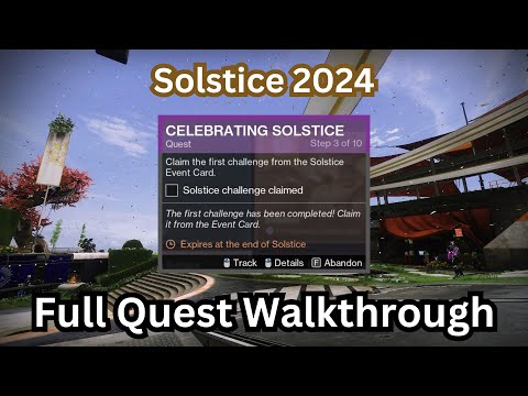 "Celebrating Solstice" Full Quest Walkthrough | The Final Shape | Destiny 2