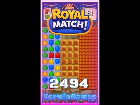 Royal Match Level 2494 - No Boosters Gameplay