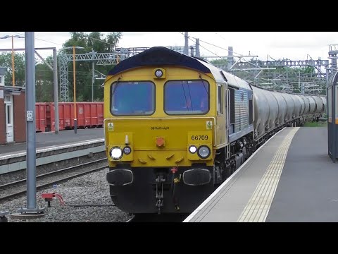 GBRF 66709 'Sorrento' passes through Walsall - 13/05/20