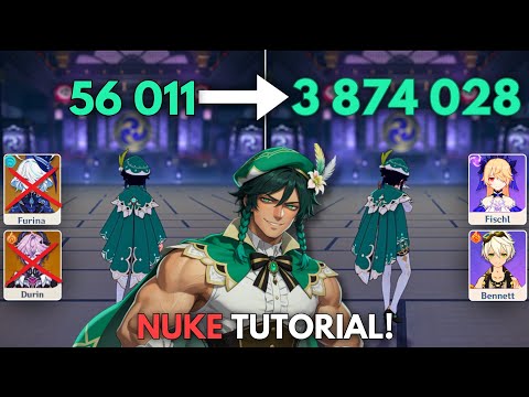EVIL VENTI 3M Damage Tutorial !! [ Genshin Impact ]