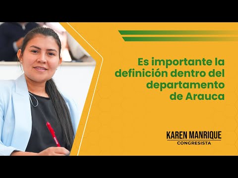 “Es importante la definición dentro del departamento de Arauca” | Karen Manrique