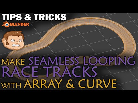 Make Seamless Looping Race Tracks with Array & Curve Modifiers in Blender