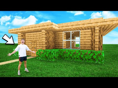 Ik Bouwde Een Minecraft Huis In Real Life!