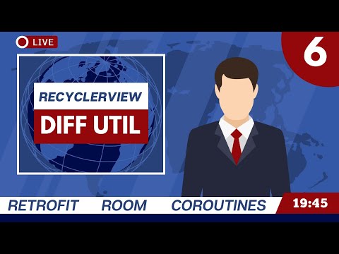 RecyclerView with DiffUtil - MVVM News App